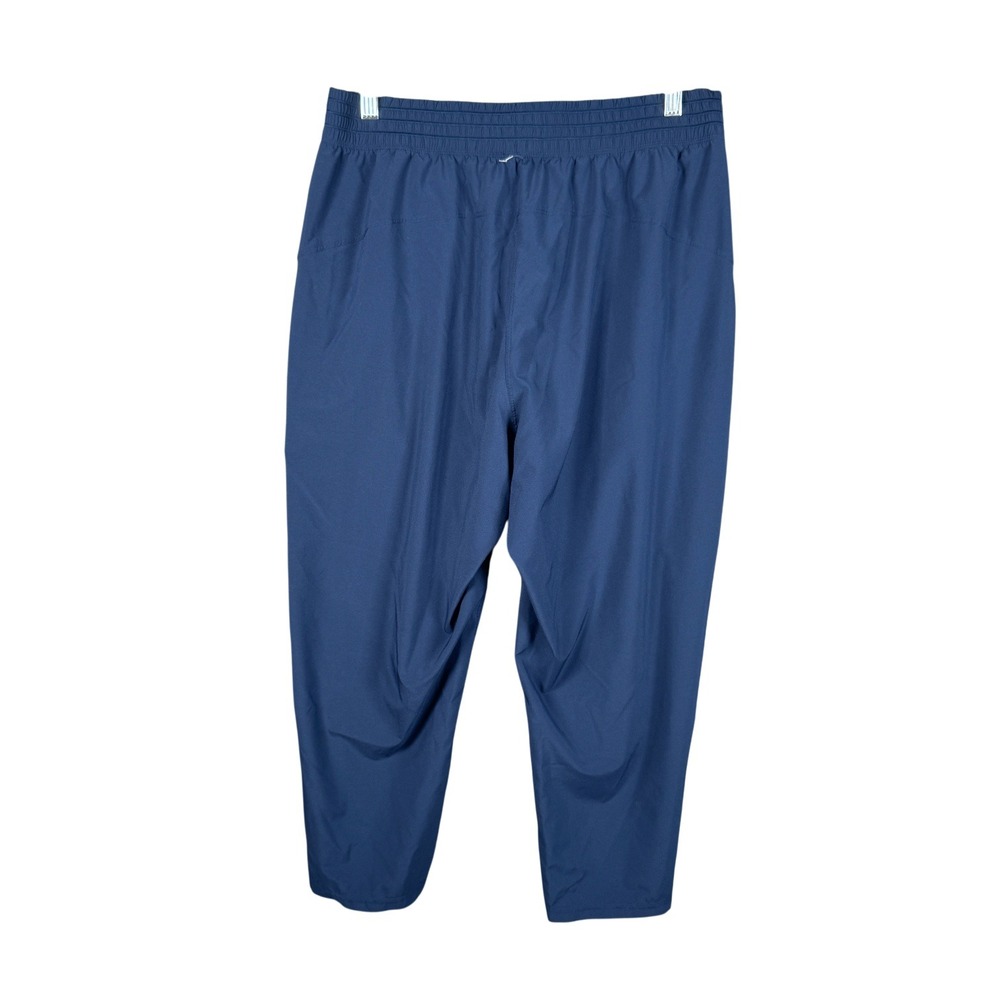 Lululemon Cropped Pants Womens 12 Blue Lightweight Elastic Waist Athleisure - Picture 5 of 10
